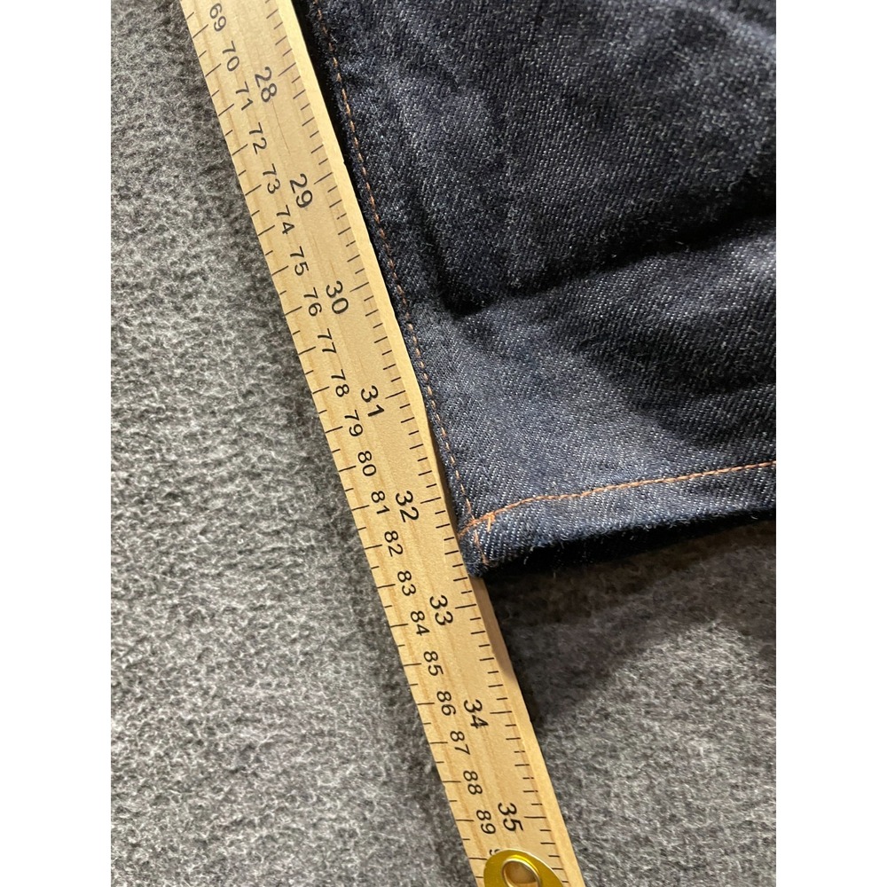 The Unbranded Brand UB222 Tapered Jeans Mens 32x32 Indigo Stretch Raw Selvedge - Picture 9 of 16
